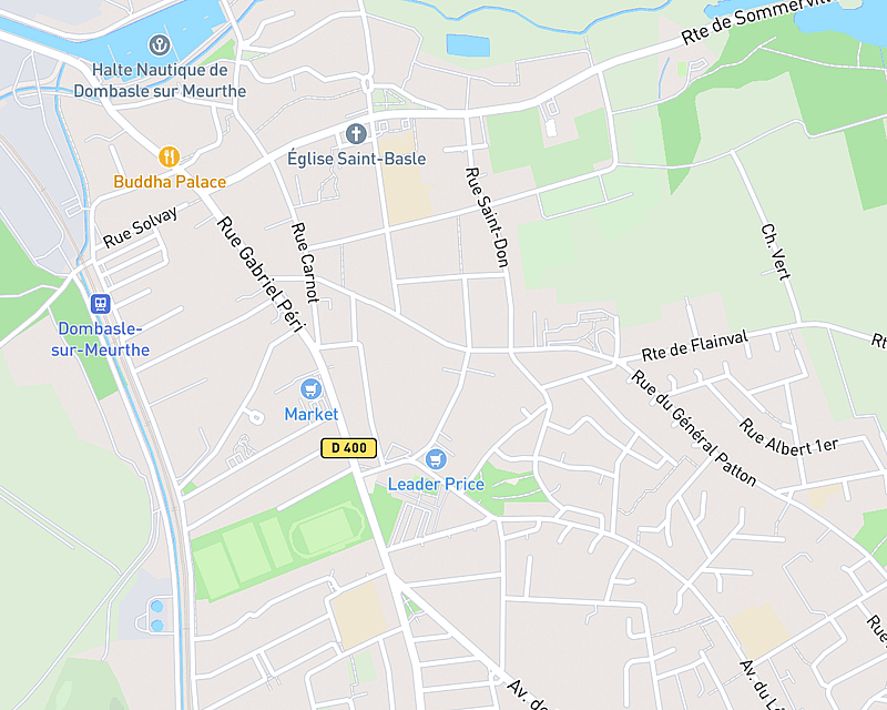 Une carte affichant l'emplacement de Cabinet AniCura LorraineVet à Dombasle