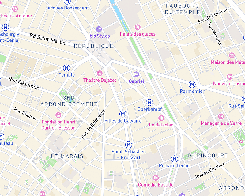 Une carte affichant l'emplacement de Clinique AniCura Paris III
