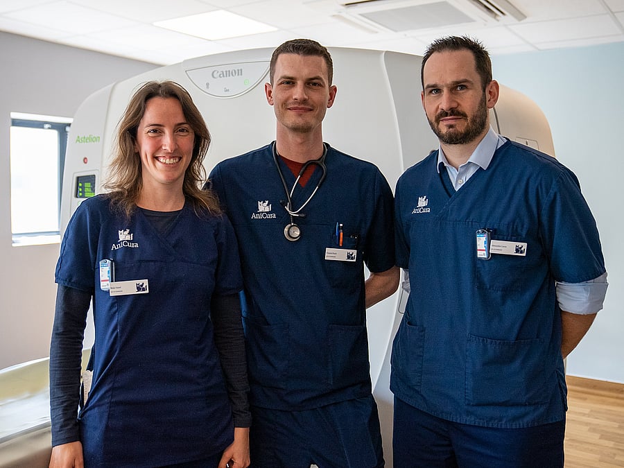 Dr. Vet. Caron, Dr. Vet. Vanel, Dr. Vet. Floch associés de la clinique vétérinaire AniCura TRIOVet à Rennes