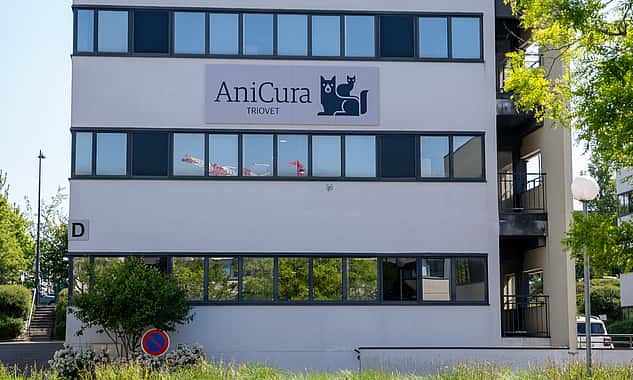 Façade du Centre de référé vétérinaire AniCura TRIOvet à Rennes