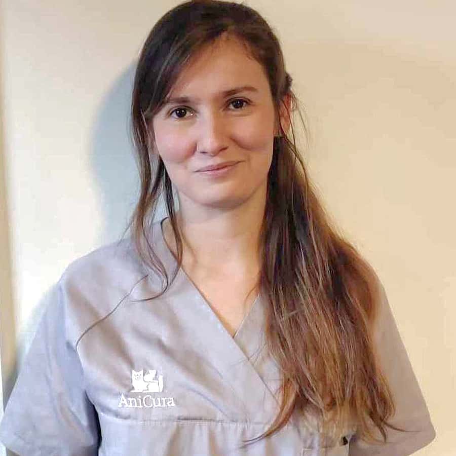 Dre. Vet. Amélie Peter officie au sein de la clinique Vet24 en tant que vétérinaire dans les services d'urgence, de médecine et de soins intensif.