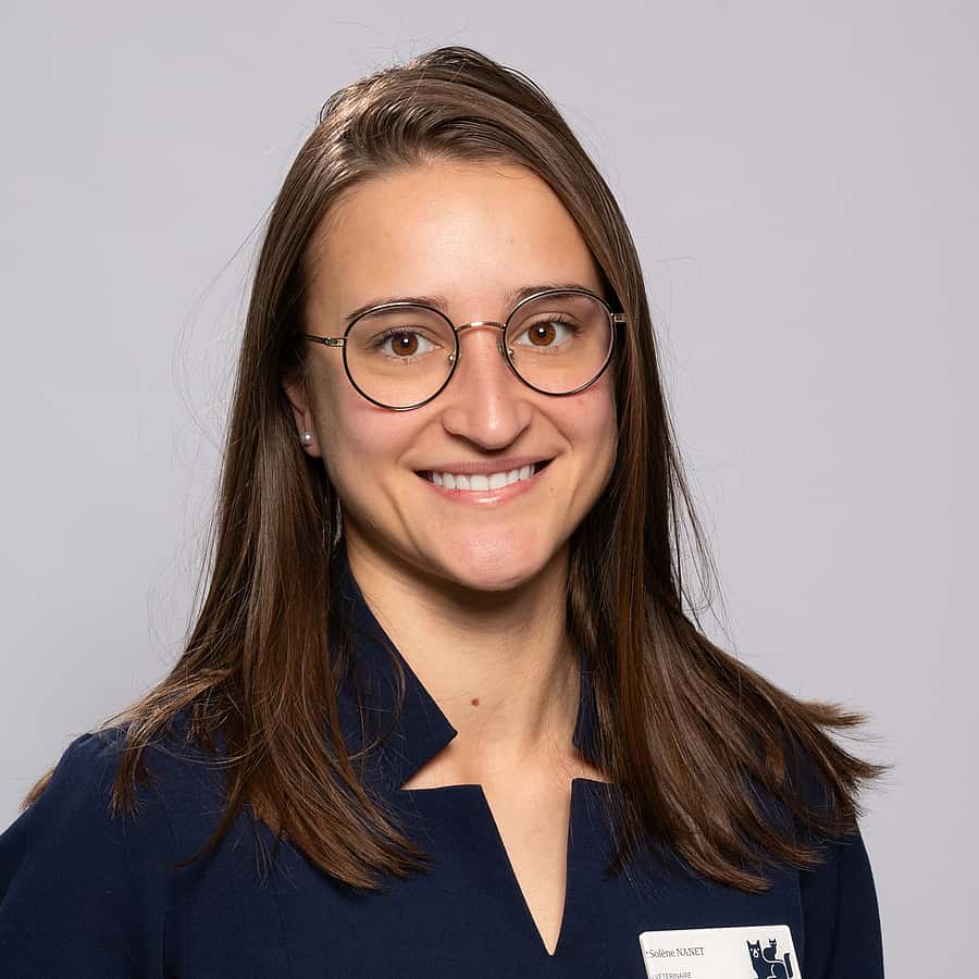 Dr. Vet. Solène Nanet officie au sein du CHV AniCura Pommery, situé à Reims, en tant que vétérinaire clinicienne en médecine générale et urgence